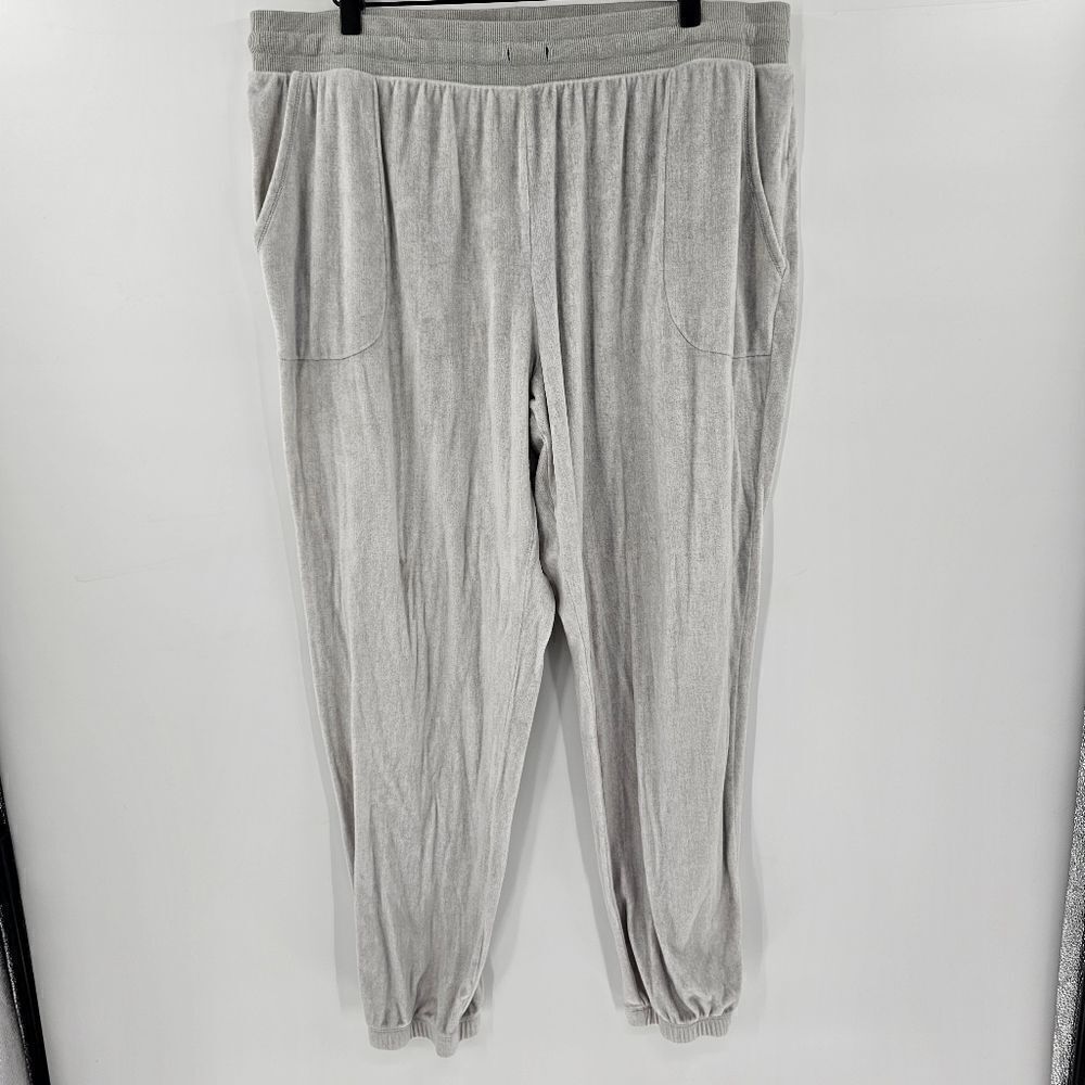 Secret treasures jogger velvet xl gray silver pajama comfy